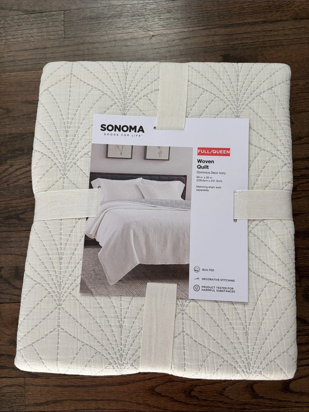 Sonoma Woven Quilt in Ivory Neutral